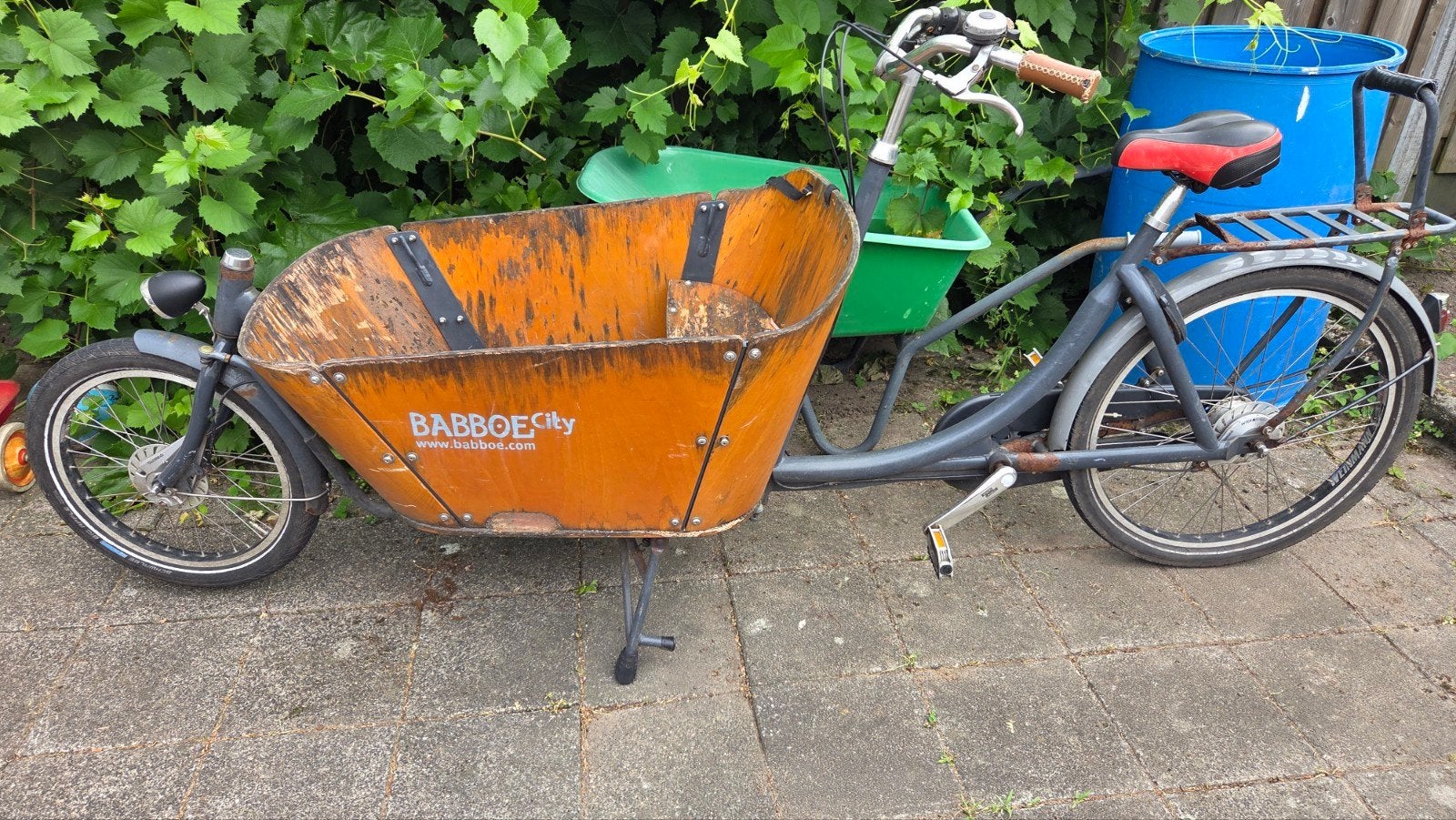 Oude bakfiets, Ophalen of Verzenden, Gebruikt, Goederen
