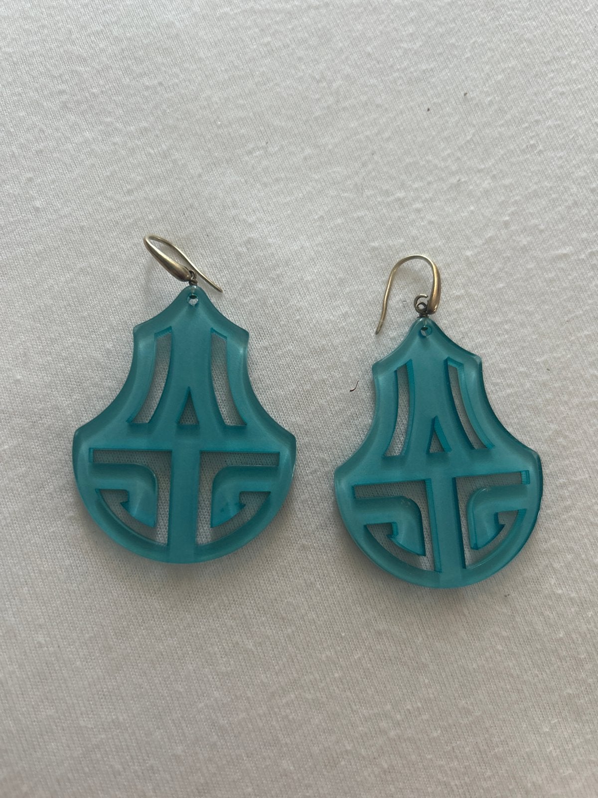Turquoise Oorbellen Miccy’s, Overige materialen, Overige kleuren, Ophalen of Verzenden, Hangers