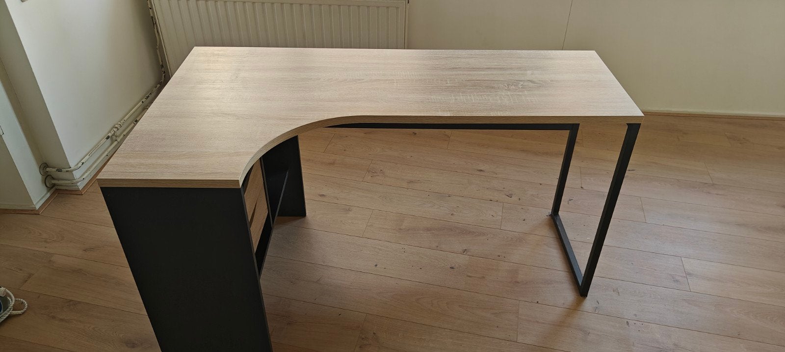 Hannover hoekbureau, Huis en Inrichting, Ophalen, Met lades, Hoekbureau, Zo goed als nieuw