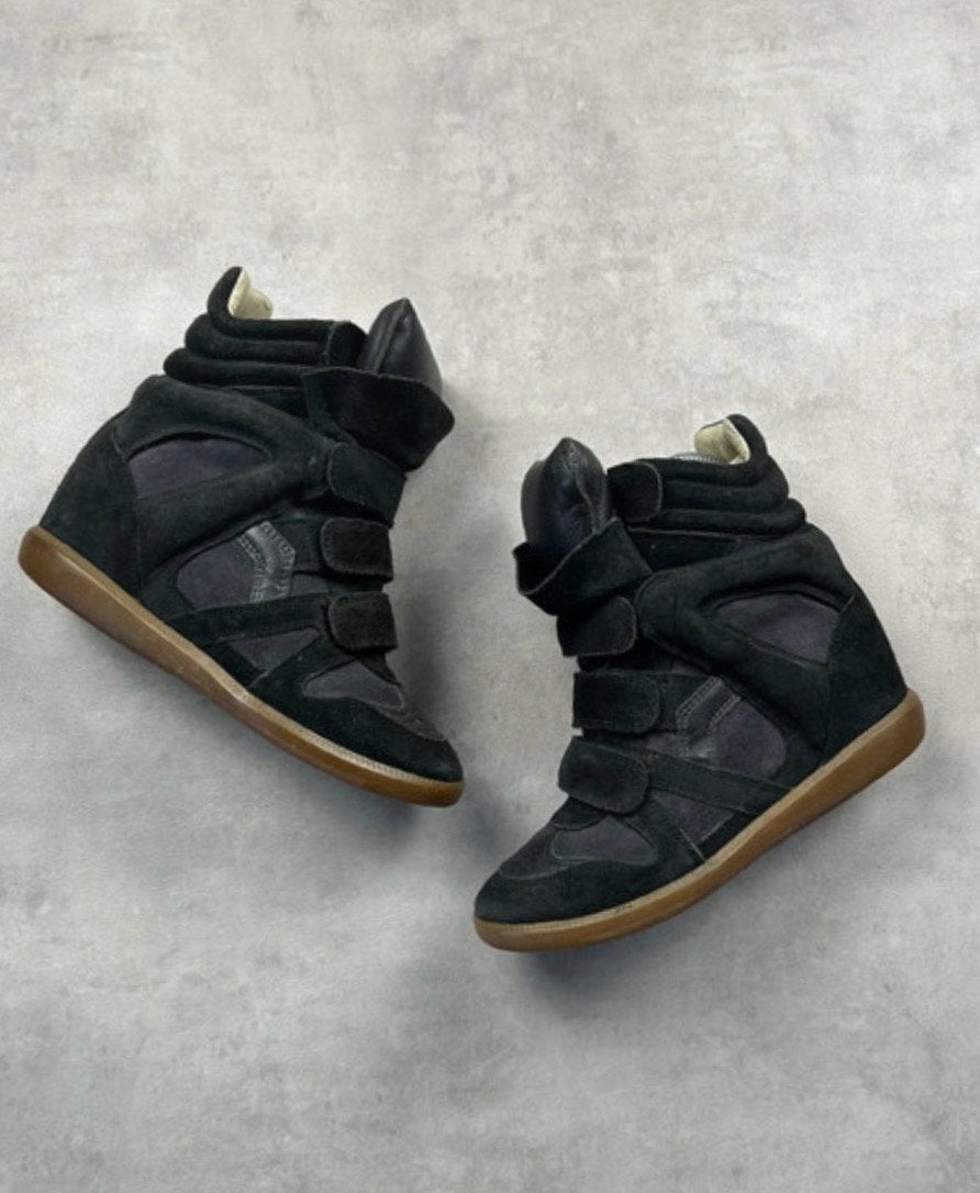 Isabel Marant wigde sneakers zwart maat 37, Verzenden, Zwart, Sneakers of Gympen, Gedragen