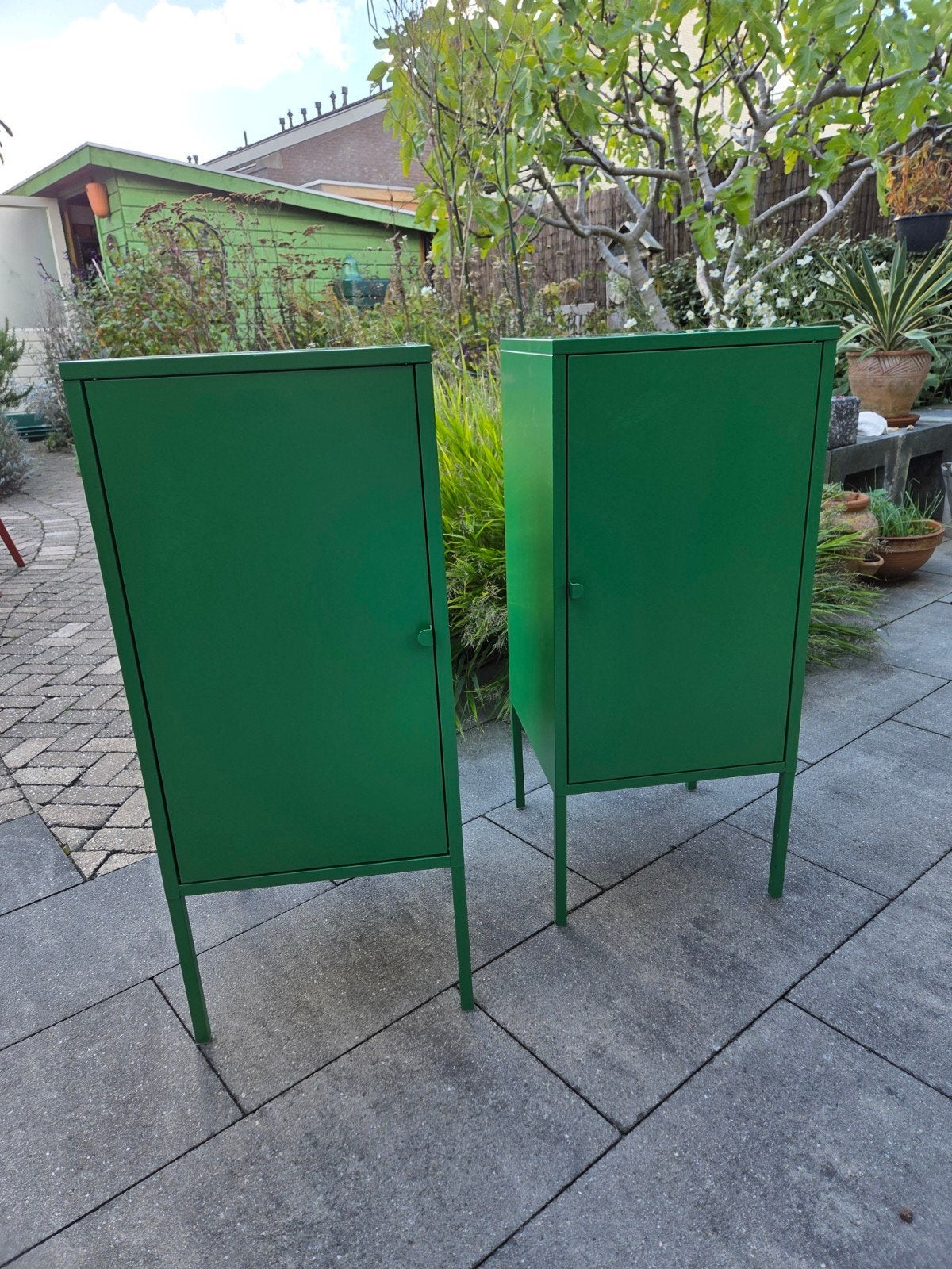 LIXHULT Kast, metaal/groen, 35x60 cm, Huis en Inrichting, Ophalen, Gebruikt