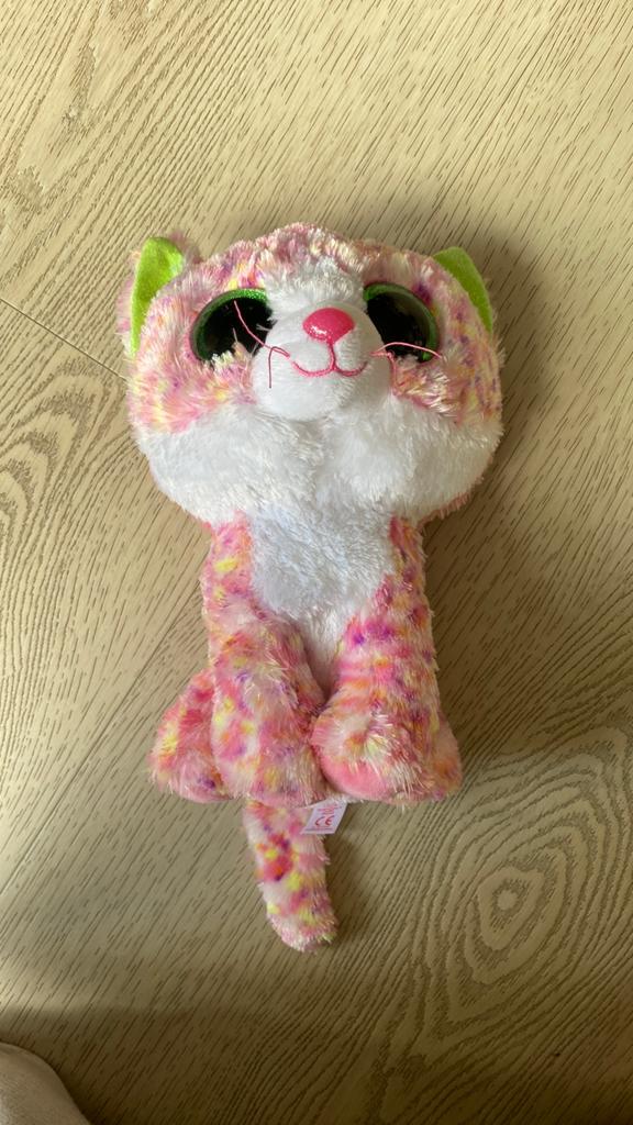 Ty Silk knuffel kat Sophie, Ophalen of Verzenden, Meerkleurig, Ty, Met label