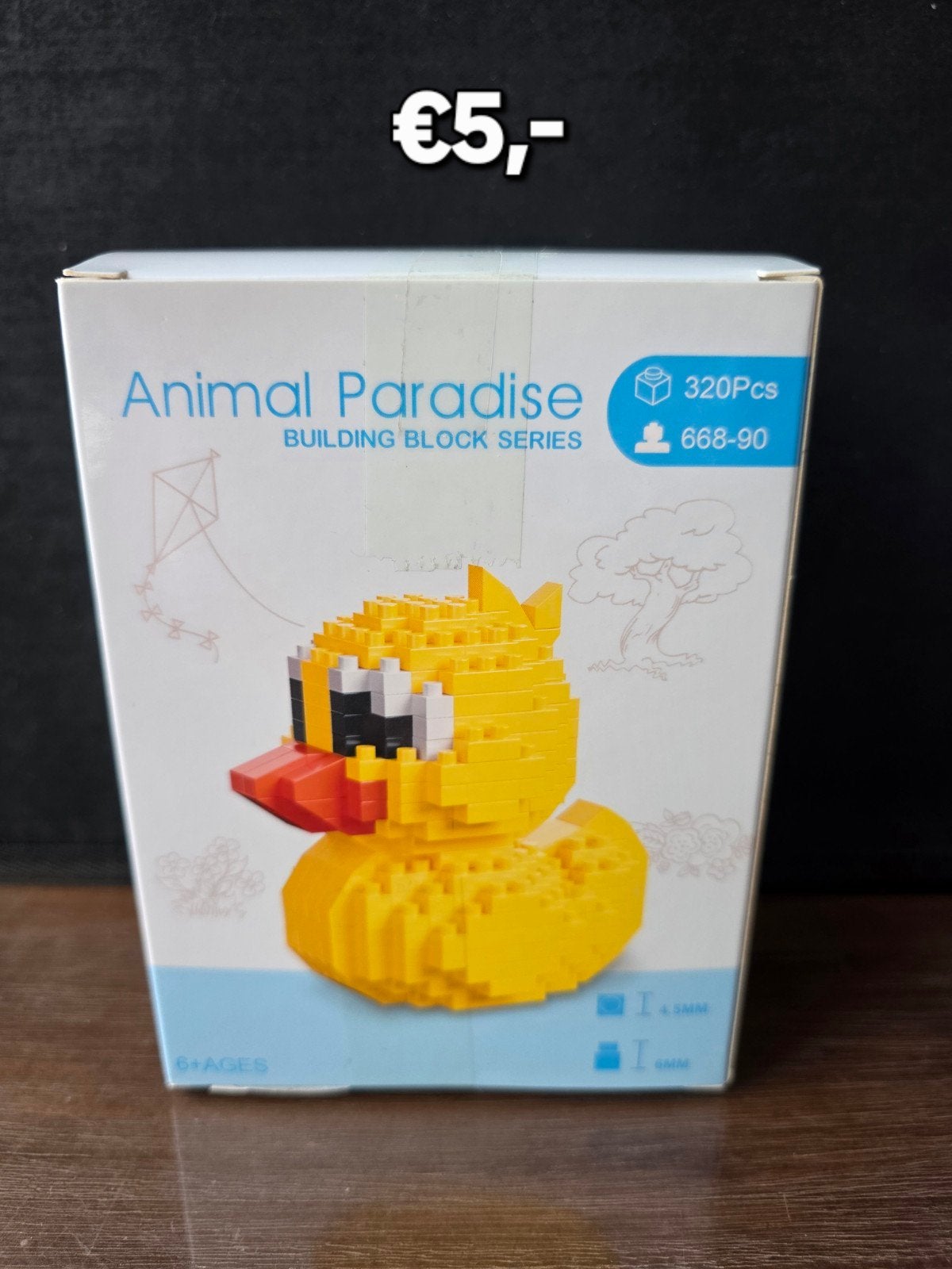 Animal Paradise Mini Bouwblokjes Eend en Varken, Ophalen of Verzenden, Zo goed als nieuw, Overige merken