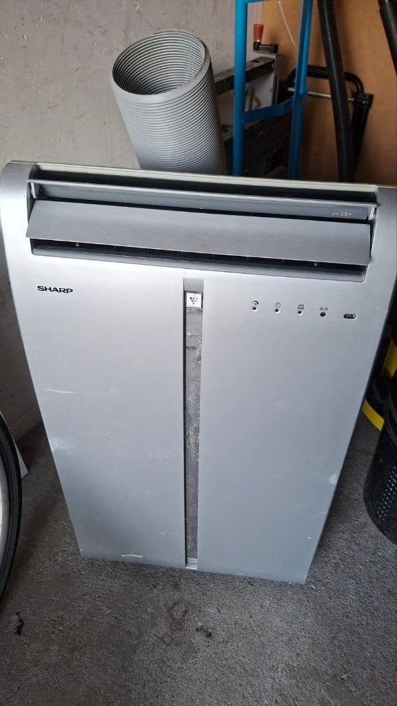 Sharp Mobiele Airco CV-P09FR - Koelen en Ontvochtigen, Witgoed en Apparatuur, Airco's, Ophalen, Gebruikt, Minder dan 60 m³, 3 snelheden of meer