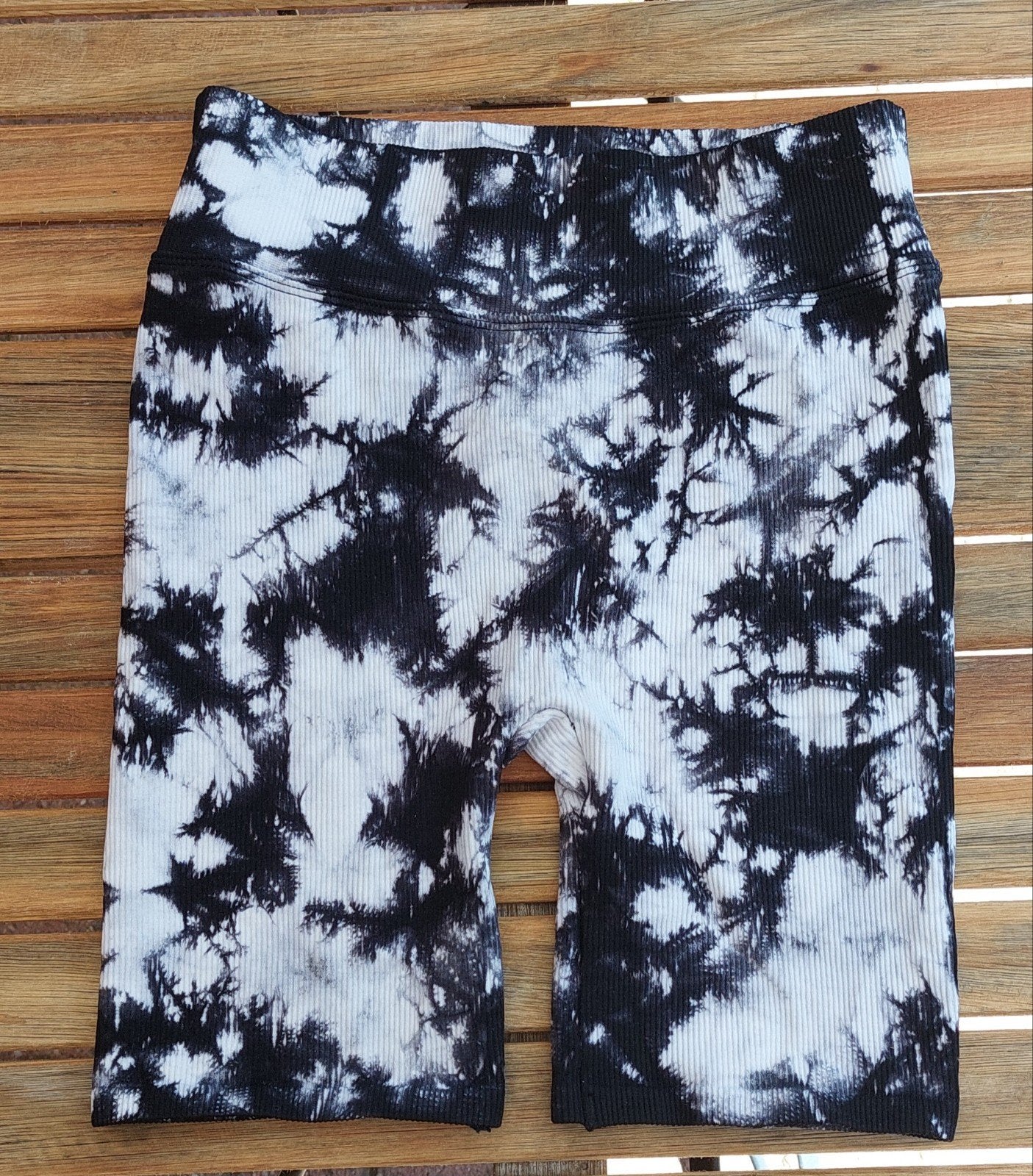Strakke Tie-Dye Sportbroek Legging - Maat S, Zwart, Ophalen of Verzenden, Maat 36 (S), Fitness of Aerobics