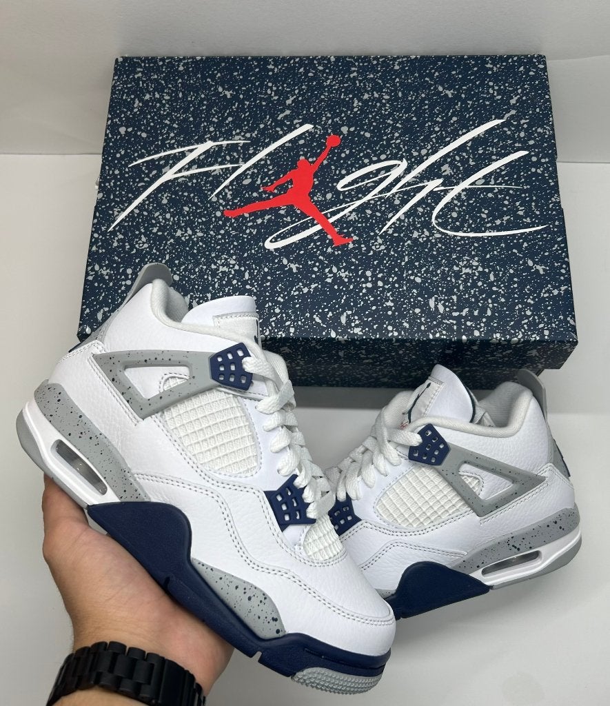 Jordan 4 Retro Midnight Navy - Maat 36.5, Kleding | Heren, Schoenen, Jordan 4 Retro, Wit, Nieuw, Ophalen of Verzenden