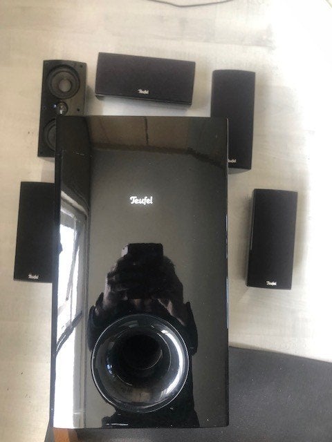 Complete Teufel Hifi Surround Set, Overige merken, Gebruikt, 70 watt of meer, Ophalen of Verzenden