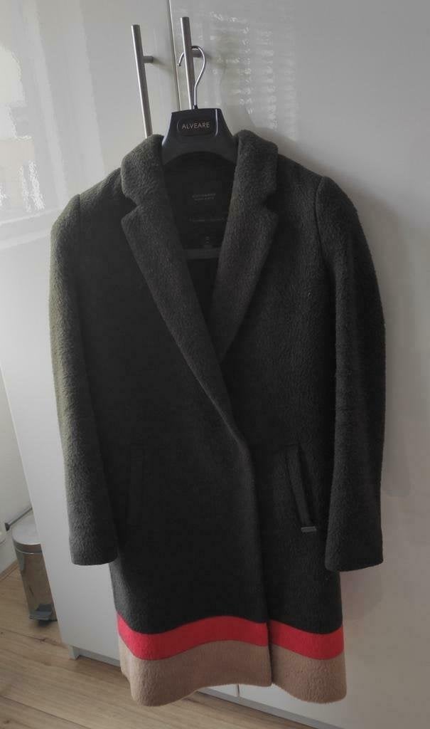 Donkergroene dames jas/mantel maat XS; S Merk"Scotch & Soda", Scotch&Soda, Ophalen of Verzenden, Zo goed als nieuw, Maat 34 (XS) of kleiner