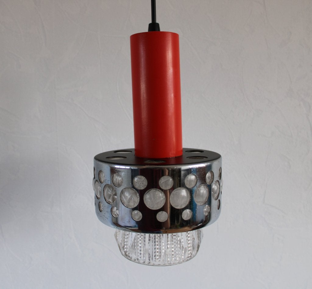 Raak lamp, Huis en Inrichting, Lampen | Hanglampen, Ophalen of Verzenden, Gebruikt, Glas, E27 (groot)