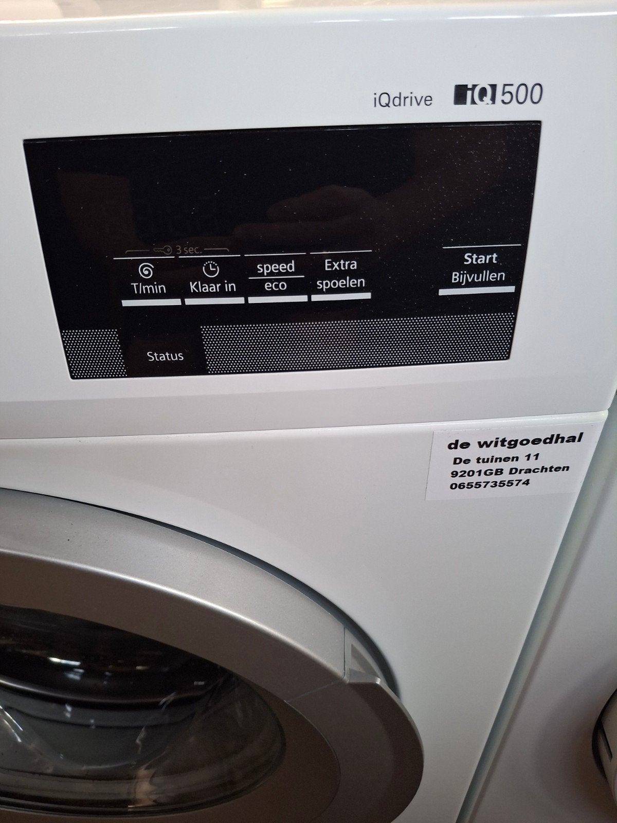 Siemens iQdrive iQ500 Wasmachine - 8kg, 1400 toeren, Siemens@wasmachine.com, Ophalen of Verzenden, Zo goed als nieuw, Voorlader
