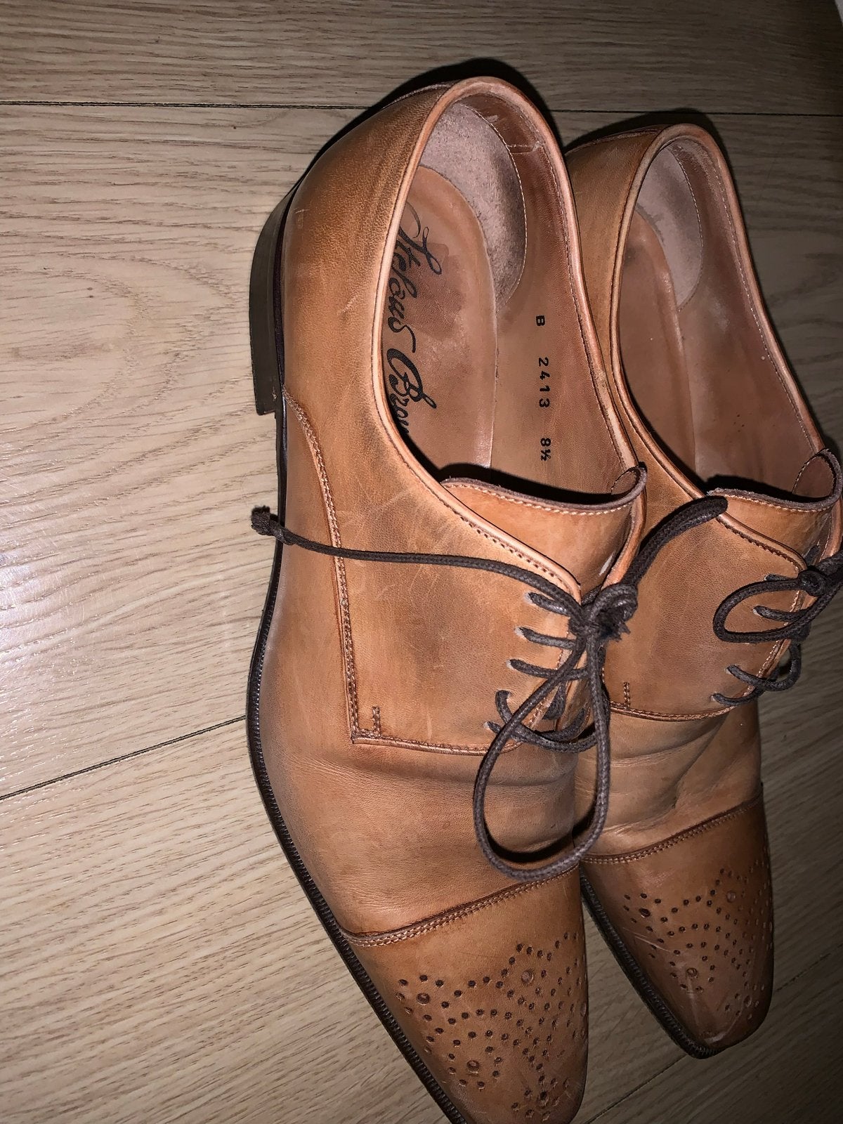 Stefano Branchini nette schoenen - Maat 42.5, Kleding | Heren, Ophalen of Verzenden, Gedragen, Bruin, Veterschoenen