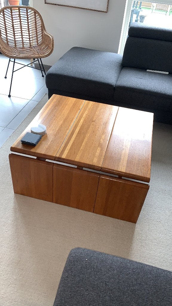 Licht eiken Leolux tafel Harry de groot, Huis en Inrichting, Tafels | Eettafels, Ophalen, Gebruikt, Eikenhout, 200 cm of meer