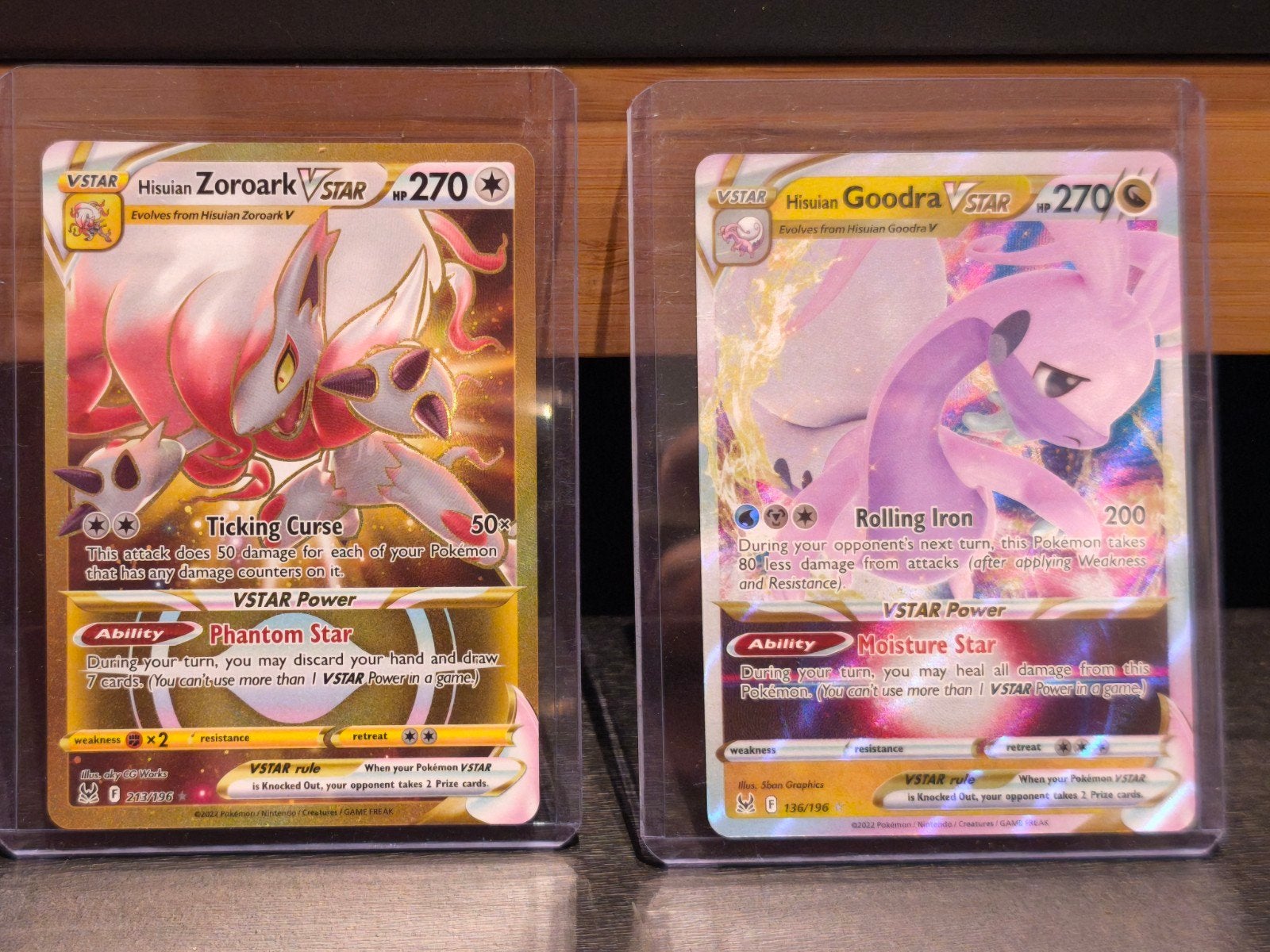 Hisuian Zoroark Vstar 213/196, Ophalen of Verzenden, Zo goed als nieuw, Meerdere kaarten