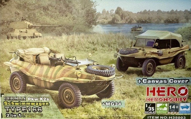 Coelianmodels, Hero 35003, Schwimmwagen 166, 1/35, € 17,99, Overige merken, Tank, 1:32 tot 1:50, Nieuw