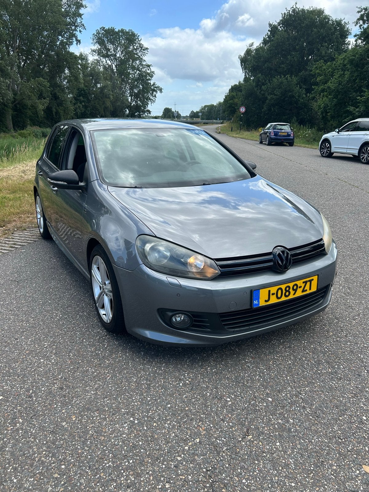 Volkswagen Golf 1.4 TSI R-LINE 90KW 2012 Grijs, Auto's, Euro 5, Zwart, 4 cilinders, Alcantara
