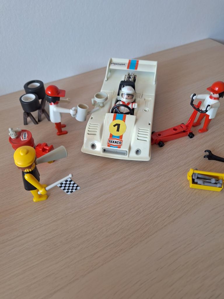 Vintage Playmobil Formule 1 Racewagen set 3520, Kinderen en Baby's, Speelgoed | Playmobil, Ophalen of Verzenden, Gebruikt