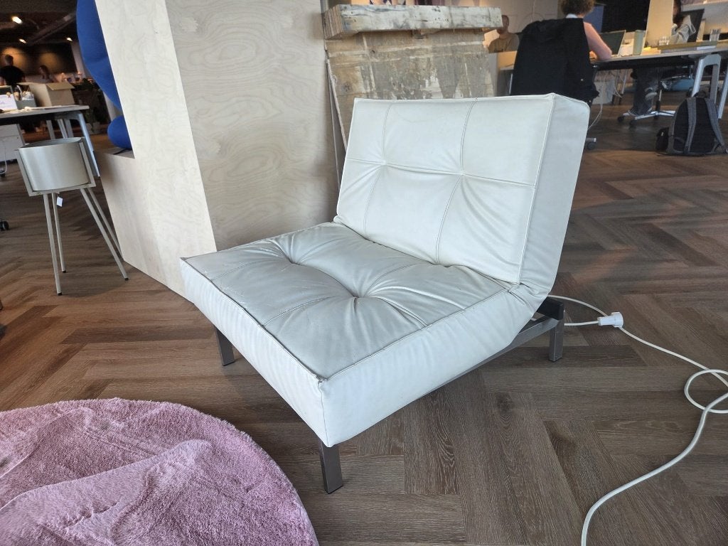 Innovation Living Splitback fauteuil - wit/beige - 2 stuks, Ophalen, Gebruikt, Twee, Wit