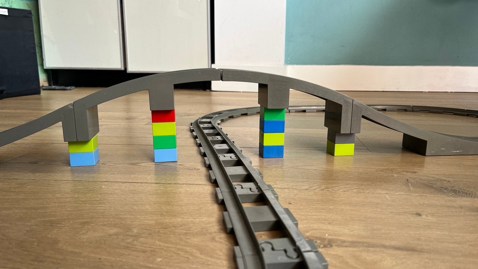 Lego Duplo treinbaan met brug, Ophalen of Verzenden, Gebruikt, Accessoire, Duplo