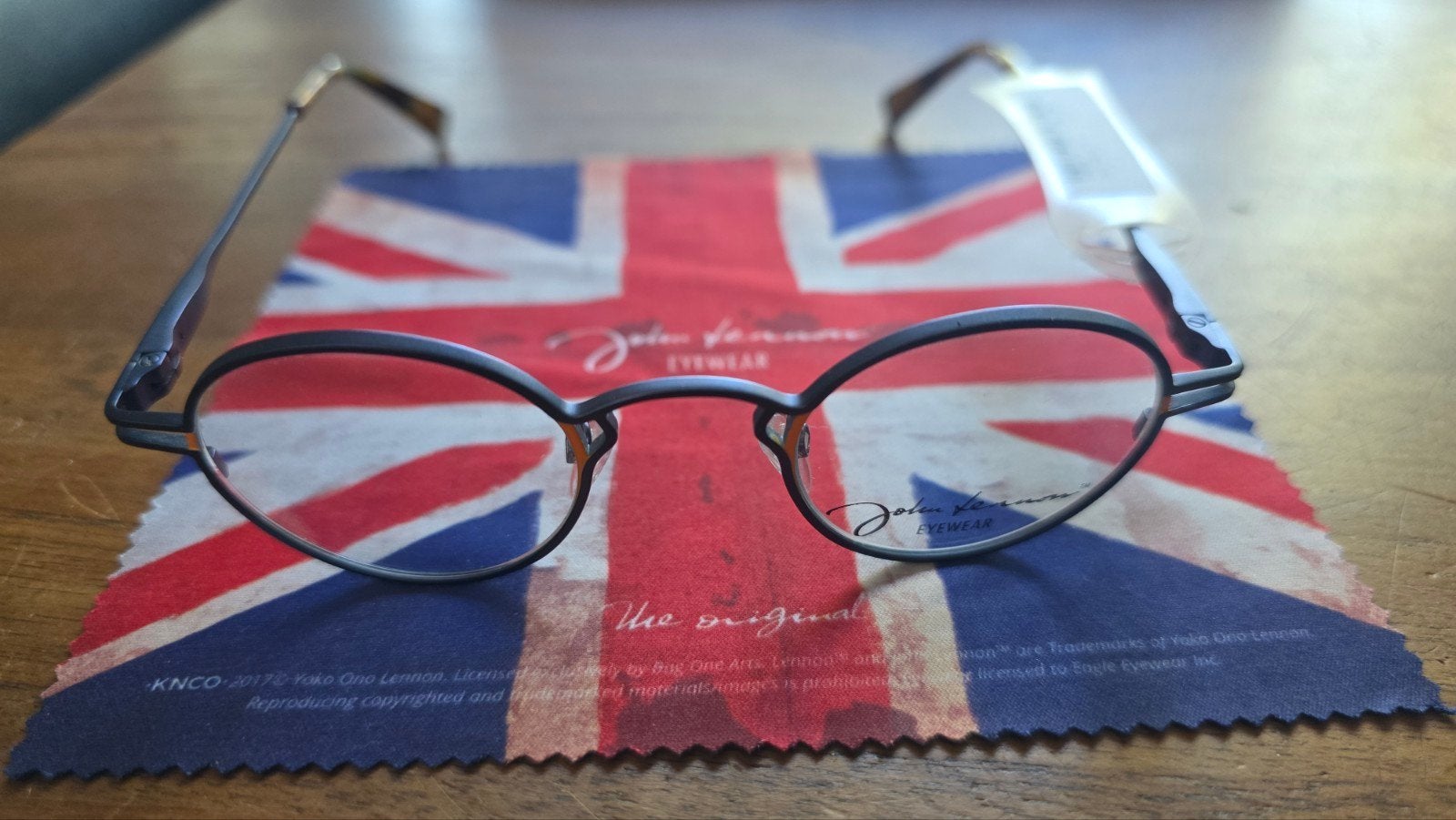 Nieuwe John Lennon Eyewear JO214 bril met leren etui, Overige merken, Overige kleuren, Nieuw, Ophalen of Verzenden