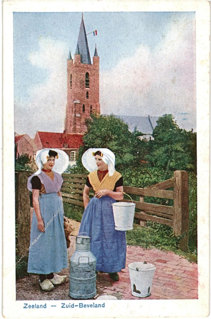 936229 Zuid Beveland Klederdracht Leuke kaart Onbeschreven, Ophalen of Verzenden, 1940 tot 1960, Ongelopen, Zeeland