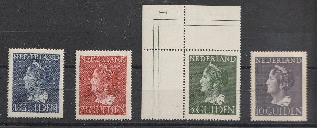 346-349 1946 Koningin Wilhelmina MNH, Postzegels en Munten, Postzegels | Nederland, Ophalen of Verzenden, Na 1940, Postfris