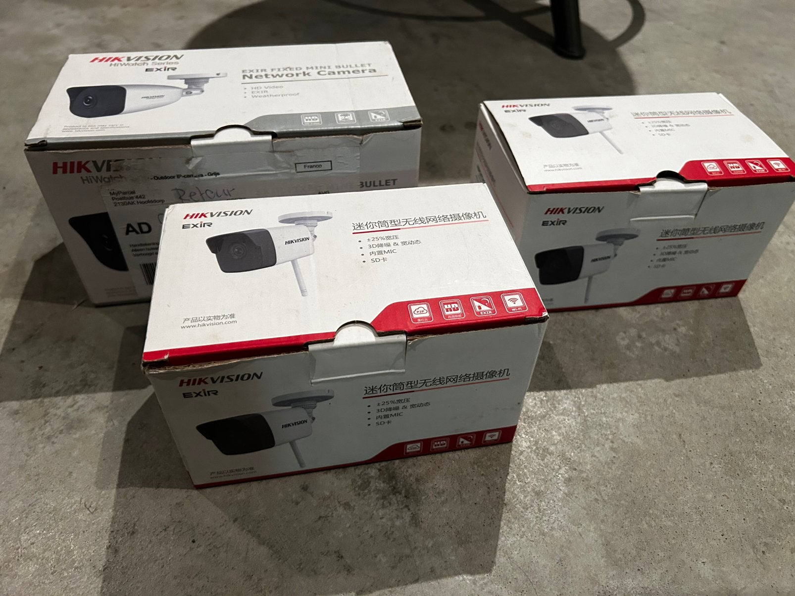Hikvision EXIR Mini Bullet Netwerk Camera's (3 stuks), Ophalen, Nieuw, Buitencamera