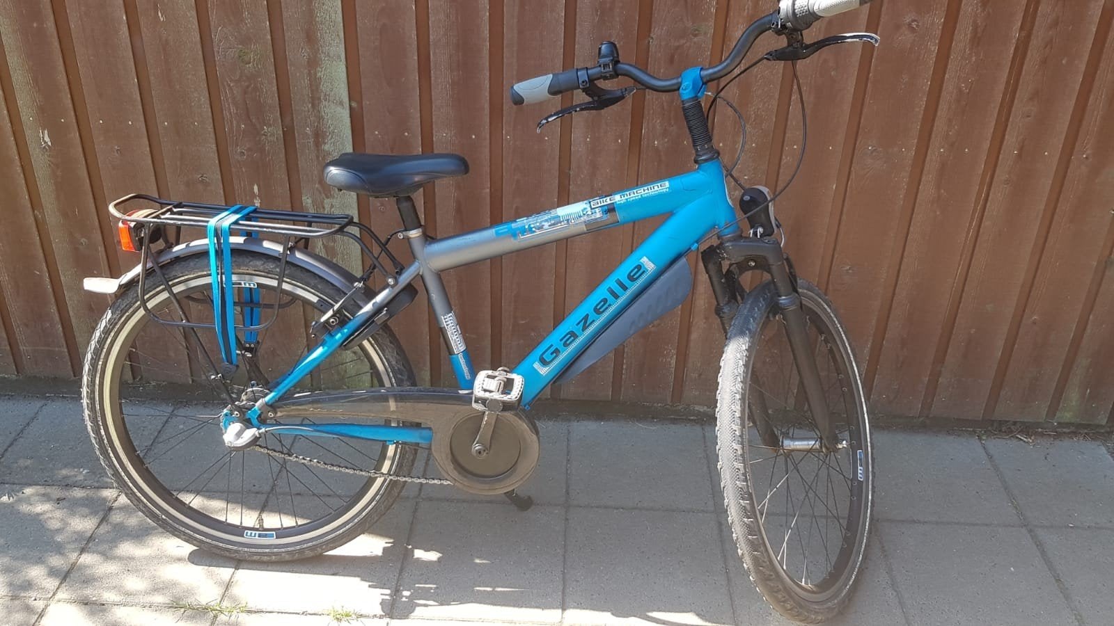 Gazelle Bike Machine fiets - Blauw/Grijs, Ophalen, Gebruikt, Velgrem, Minder dan 49 cm