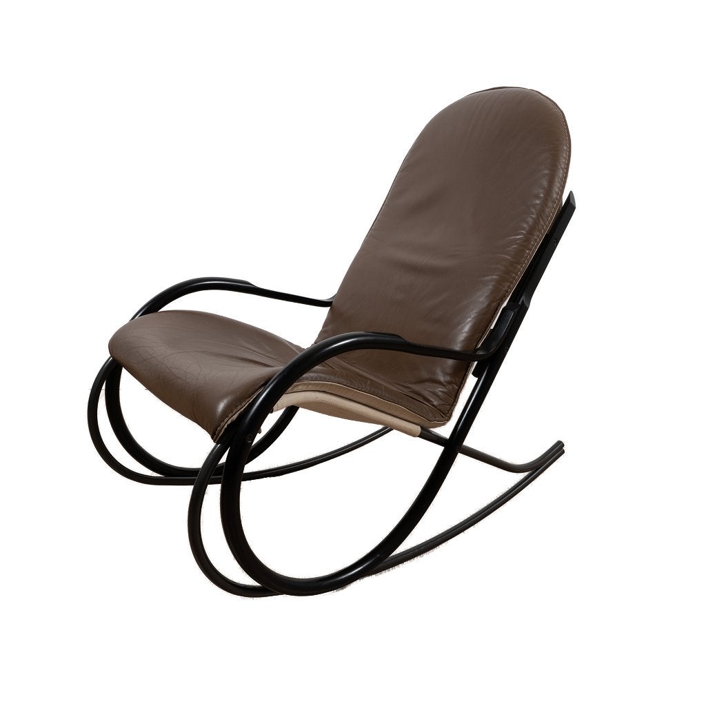 Nonna rocking chair by Paul Tuttle, Ophalen, Gebruikt, Bruin, Mid-Century