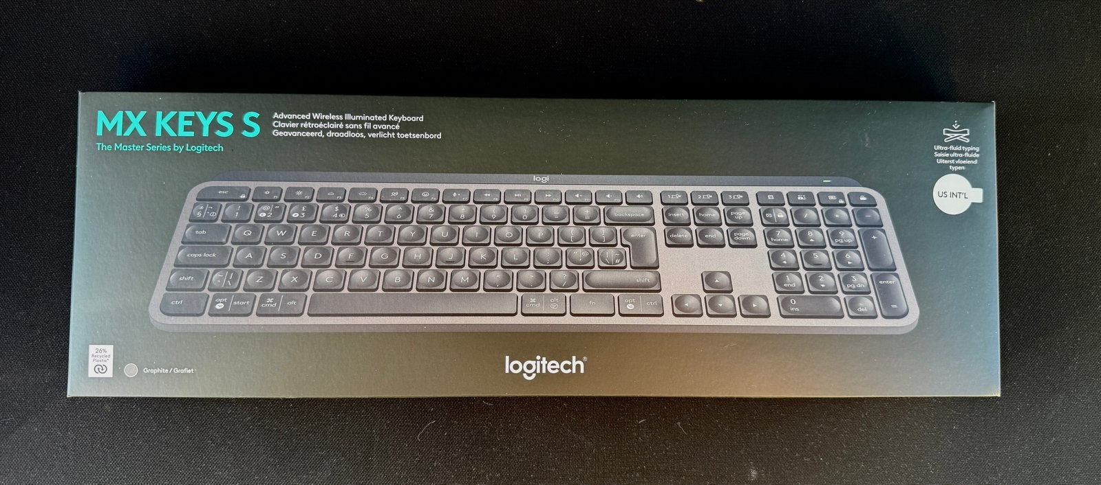 Logitech MX Keys S Draadloos Verlicht Toetsenbord, Computers en Software, Toetsenborden, Draadloze ontvanger, Nieuw, Ophalen of Verzenden