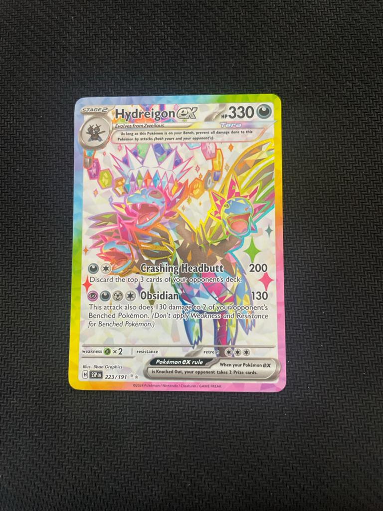 Hydreigon ex 223/197 Surging Sparks Pokémon kaart, Ophalen of Verzenden, Zo goed als nieuw, Losse kaart