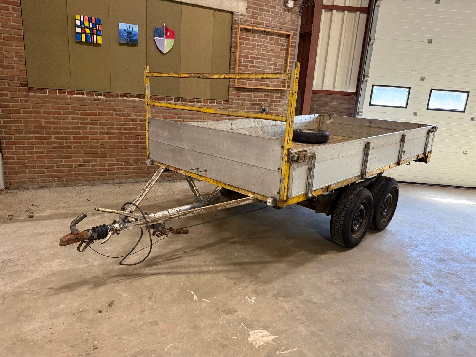 Hapert Aanhanger plateauwagen Aanhangwagen Tandemasser, Auto diversen, Aanhangers en Bagagewagens, Ophalen