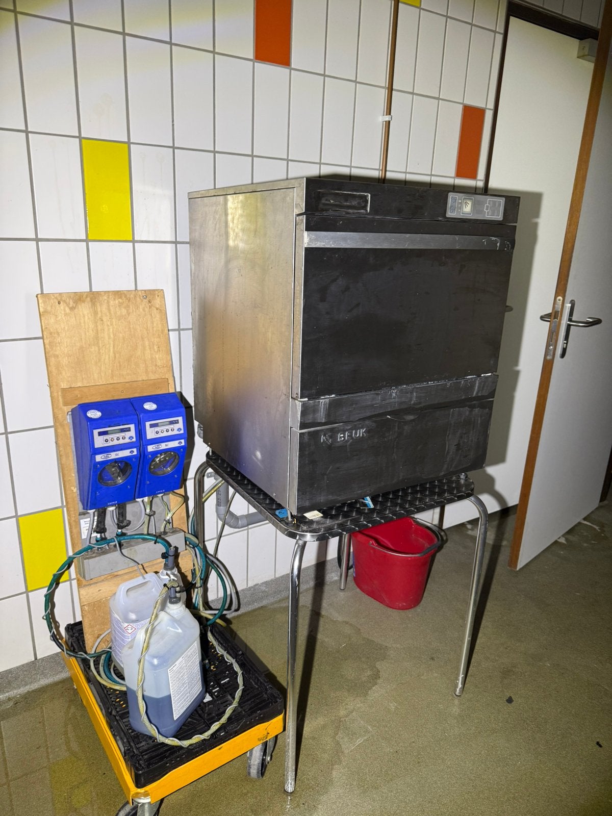 Kleine horeca vaatwasser, Ophalen, Gebruikt, Minder dan 85 cm, 60 cm of meer