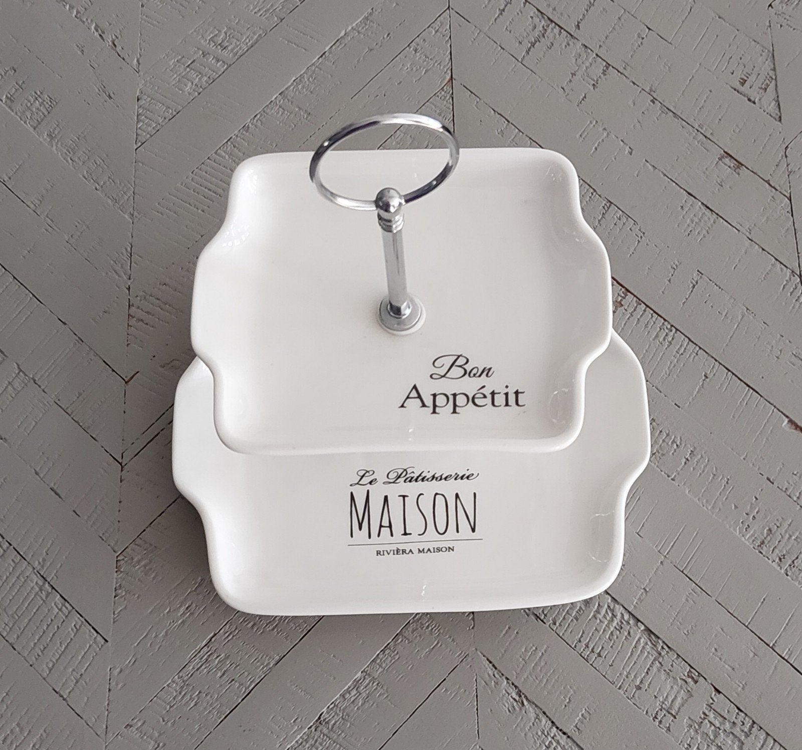 Etagere Riviera Maison Le Patisserie zo goed als nieuw, Ophalen of Verzenden, Zo goed als nieuw, Etagère