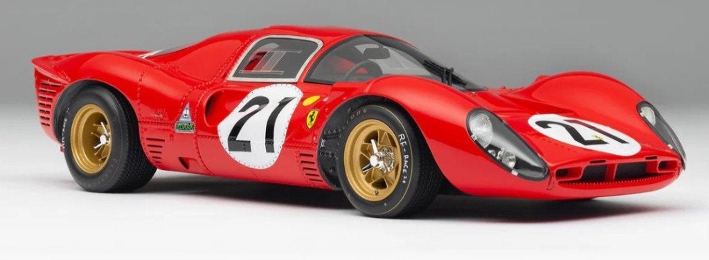 Ferrari 330 P4 #21 LeMans 1967 Rood 1:18 van Amalgam, Ophalen of Verzenden, Nieuw, Auto, Overige merken