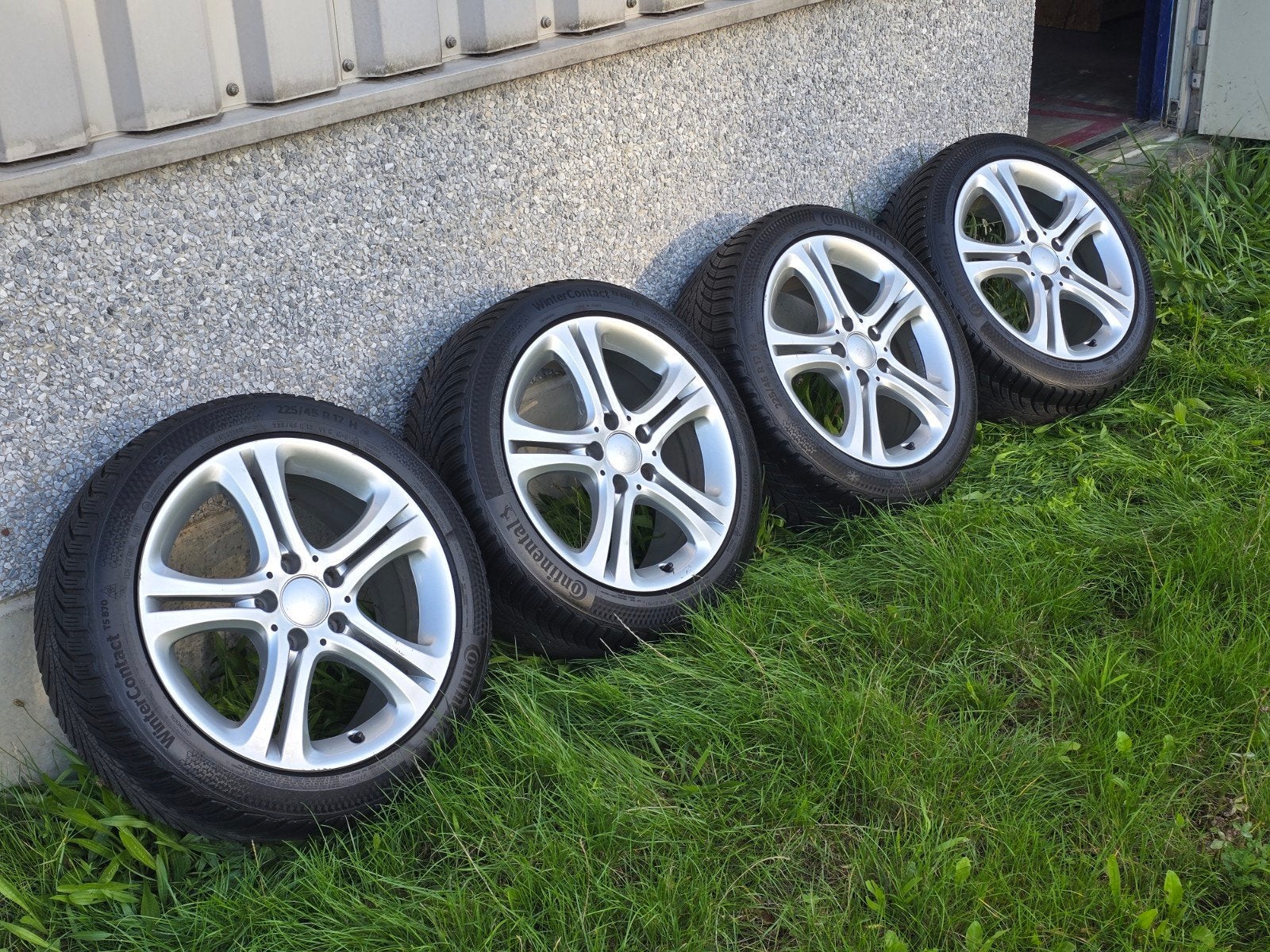 17" velgen 5x112 audi bmw mercedes seat skoda volkswagen, Ophalen, Gebruikt, Banden en Velgen, 17 inch