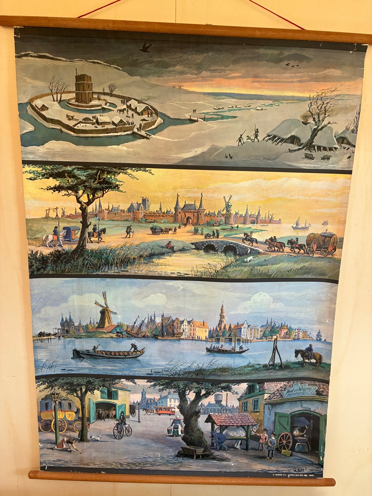 Oude Schoolplaat: WG vd Hulst: Ontwikkeling van de Stad, Antiek en Kunst, Ophalen, Geschiedenis