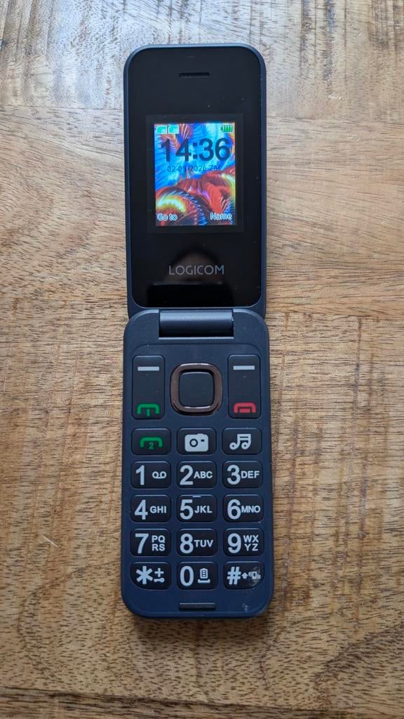 Logicom Fleep 450 Klaptelefoon - Gebruiksvriendelijk, Gebruikt, Inklapmodel, Ophalen of Verzenden, Minder dan 3 megapixel