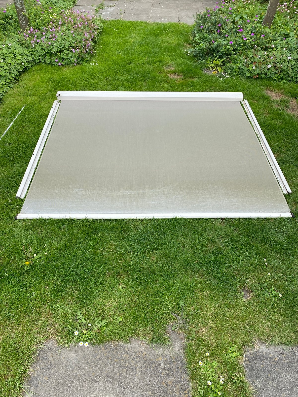 Screen 194x140cm (uitbreidbaar tot 160cm hoog), Ophalen, Gebruikt, Minder dan 250 cm, Minder dan 150 cm