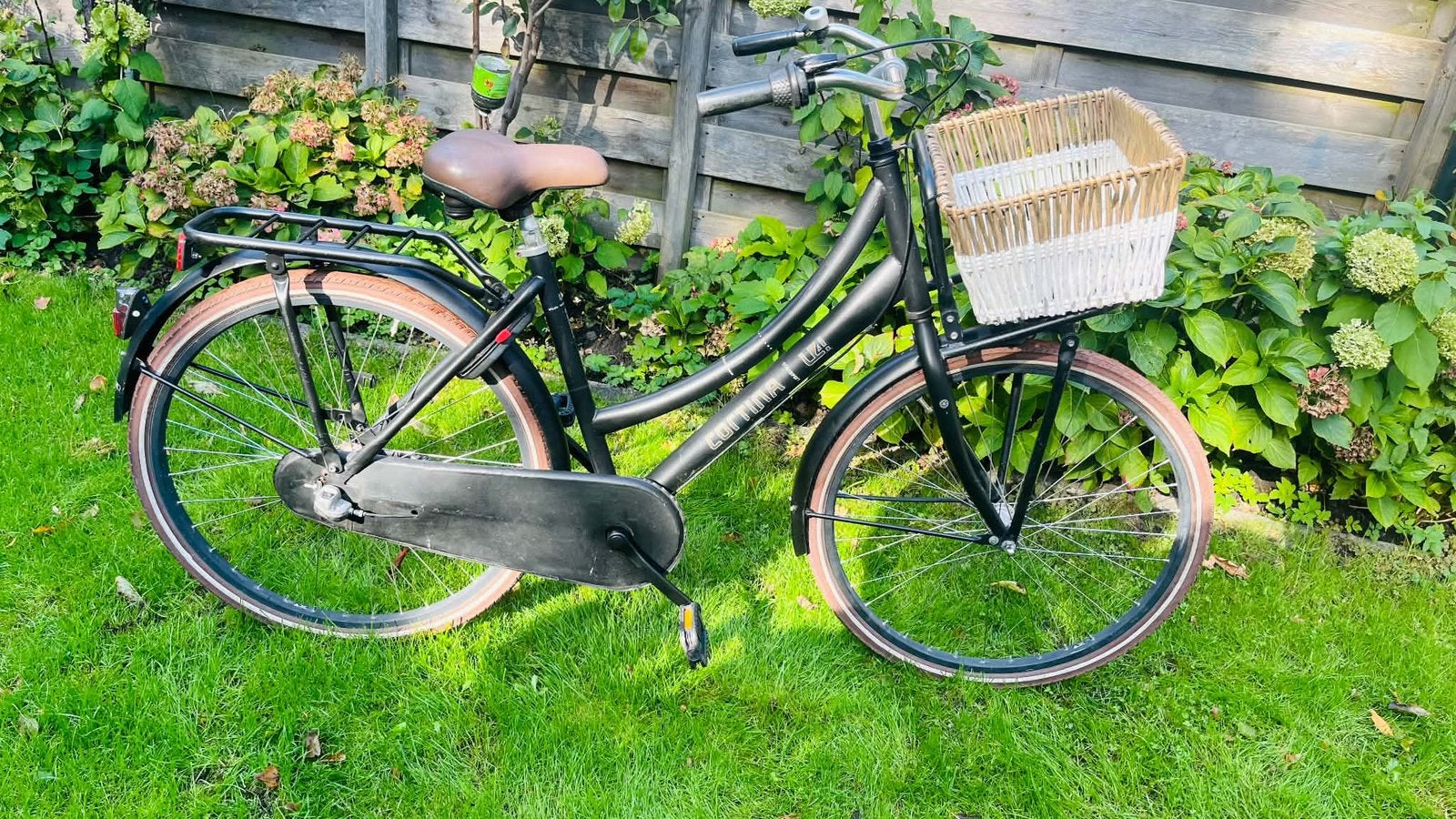 Cortina kinderfiets meisjesfiets 26 inch zwart mat, Ophalen, Gebruikt, 26 inch of meer, Versnellingen