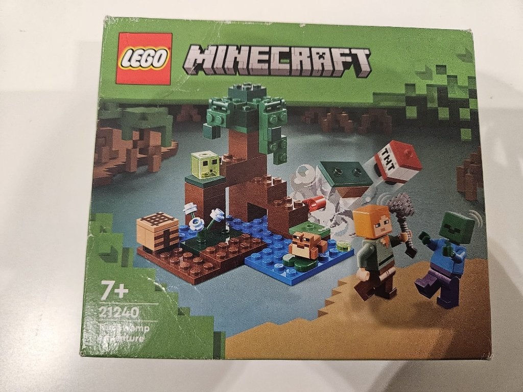 LEGO Minecraft 21240 Het moerasavontuur compleet, Inclusief instructies, Gebruikt, Minecraft, Lego