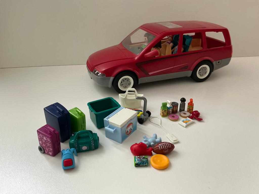 Playmobil 9421 gezinsauto, Ophalen of Verzenden, Gebruikt, Complete set