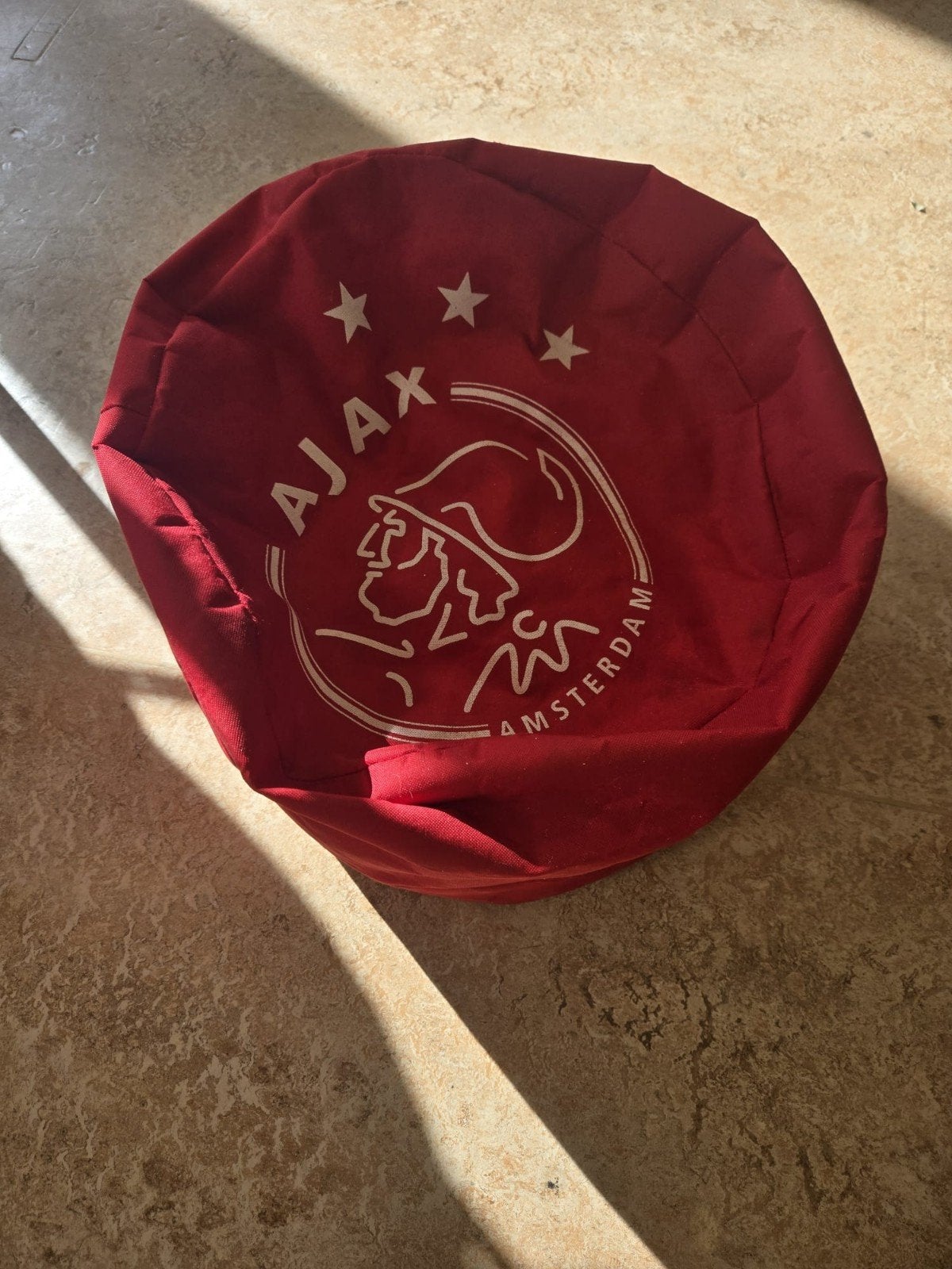 Ajax Amsterdam Zitzak - Rood met Clublogo, Maat XL, Ophalen, Zo goed als nieuw, Clubaccessoires
