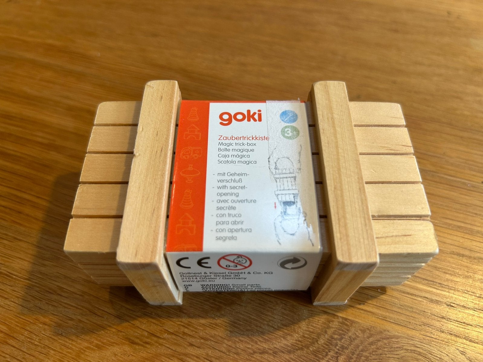 Goki houten truc doos NIEUW, Ophalen of Verzenden, Nieuw, Overige typen
