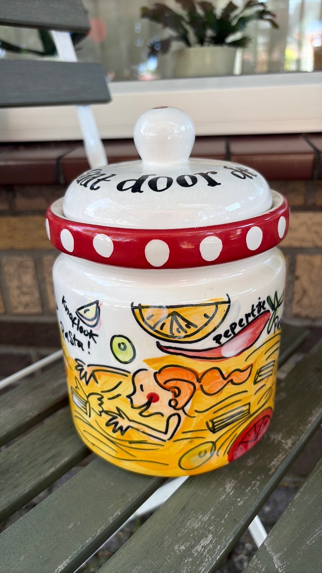 Blond Amsterdam pasta pot, Huis en Inrichting, Keuken | Servies, Ophalen, Zo goed als nieuw, Aardewerk, Overige typen