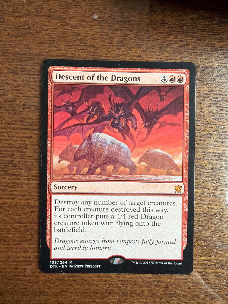 Descent of the dragons magic kaart, Ophalen of Verzenden, Zo goed als nieuw, Losse kaart