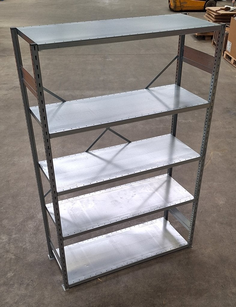 Partij stow legbordstelling 200x134x50 cm v/a 80,- per vak, Niet ingevuld, Niet ingevuld, Niet ingevuld