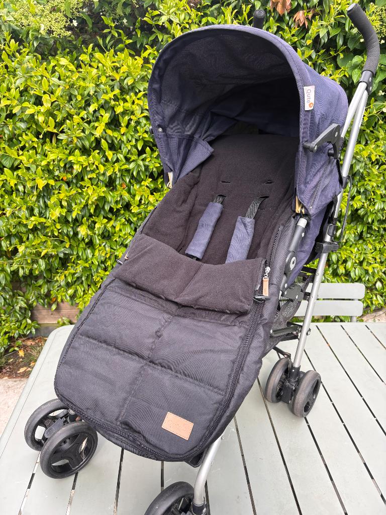 Qute | paraplu buggy | donkerblauw, Ophalen, Gebruikt, Overige merken, Verstelbare rugleuning