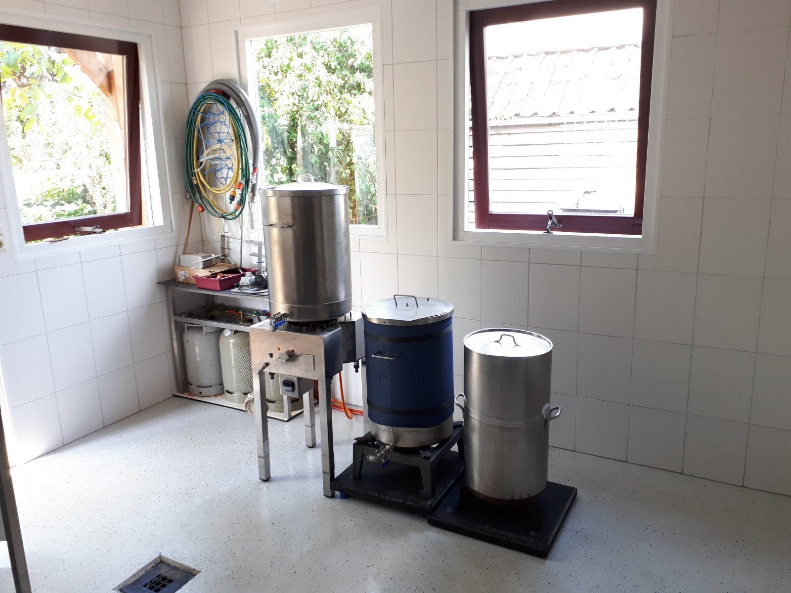 bierbrouwerij 50 liter, Hobby en Vrije tijd, Ophalen, Gebruikt