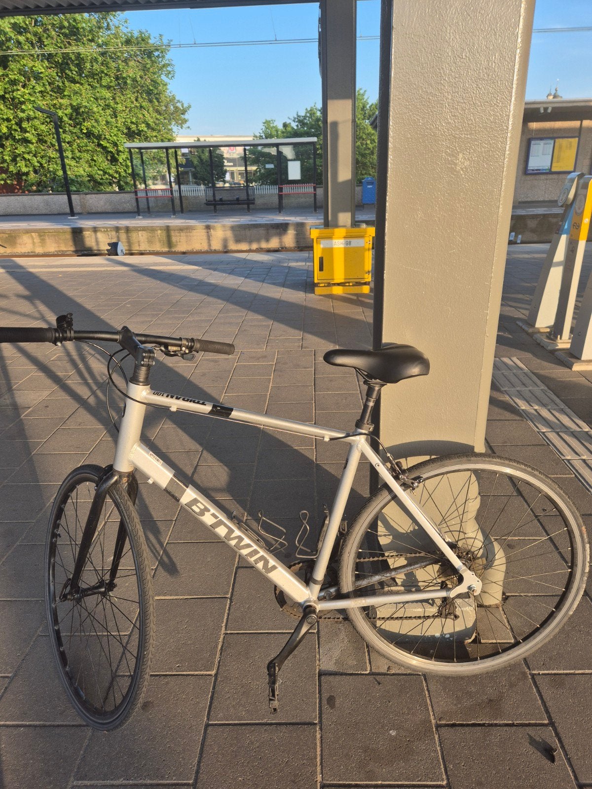 B'Twin Triban 100 racefiets - Maat L, Gebruikt, Velgrem, 57 tot 61 cm, Ophalen