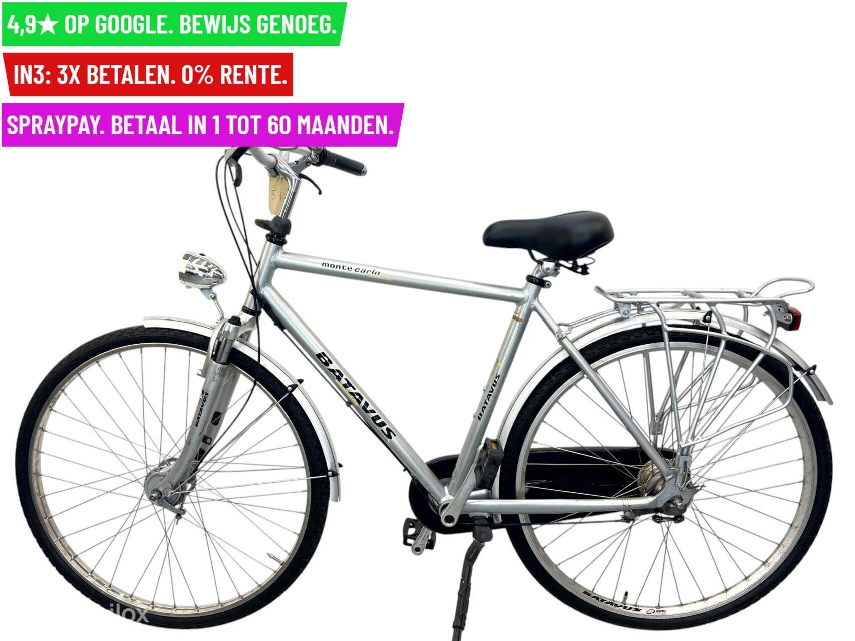 Herenfiets Batavus Montre Carlo 28"/53cm/7ver - Garantie/Lev, Fietsen en Brommers, Fietsen | Heren | Herenfietsen, 9713 Bv Groningen